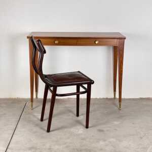 Minimalist Walnut Console Table Attributed to Gio Ponti, 1950s