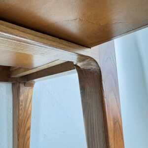 Minimalist Walnut Console Table Attributed to Gio Ponti, 1950s