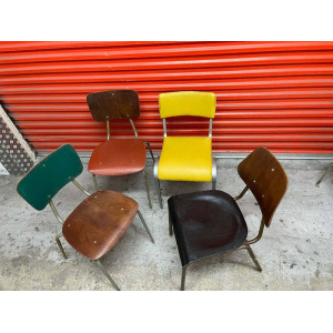 Mismatched Industrial Chairs Esavian / Danish