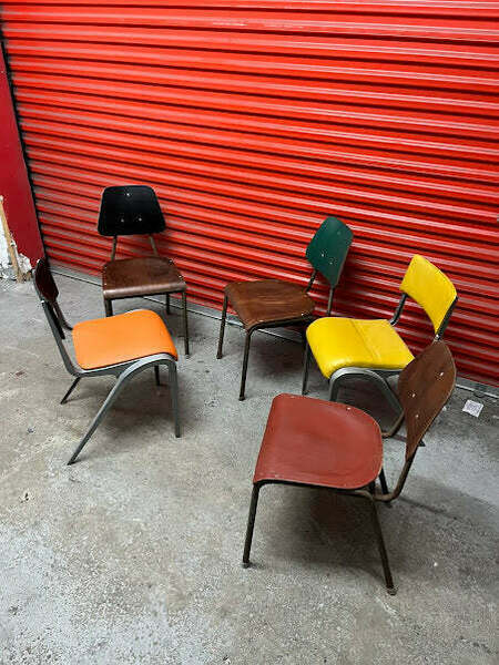 Mismatched Industrial Chairs Esavian / Danish