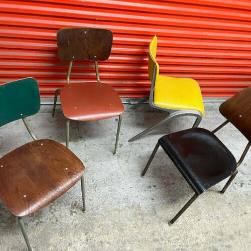 Mismatched Industrial Chairs Esavian / Danish
