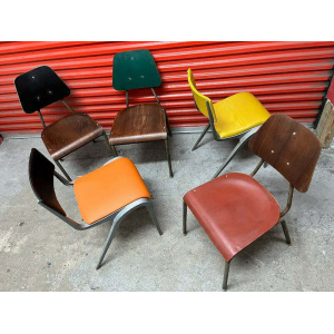 Mismatched Industrial Chairs Esavian / Danish