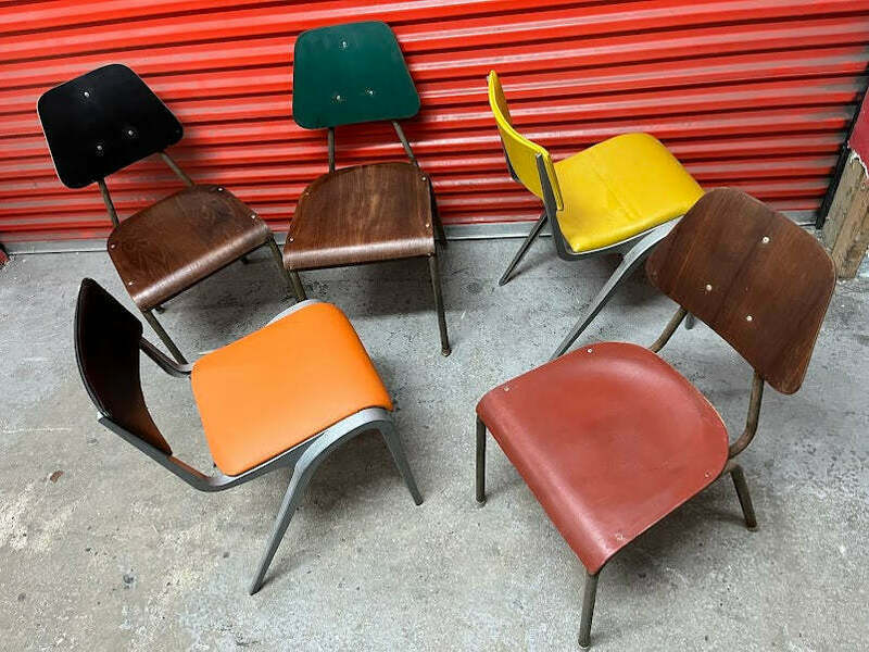 Mismatched Industrial Chairs Esavian / Danish