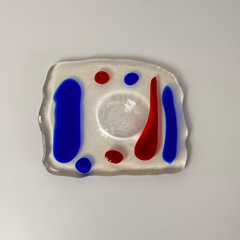 Murano Glass Catchall by Luigi Serafini for Memphis Extra, 1980s
