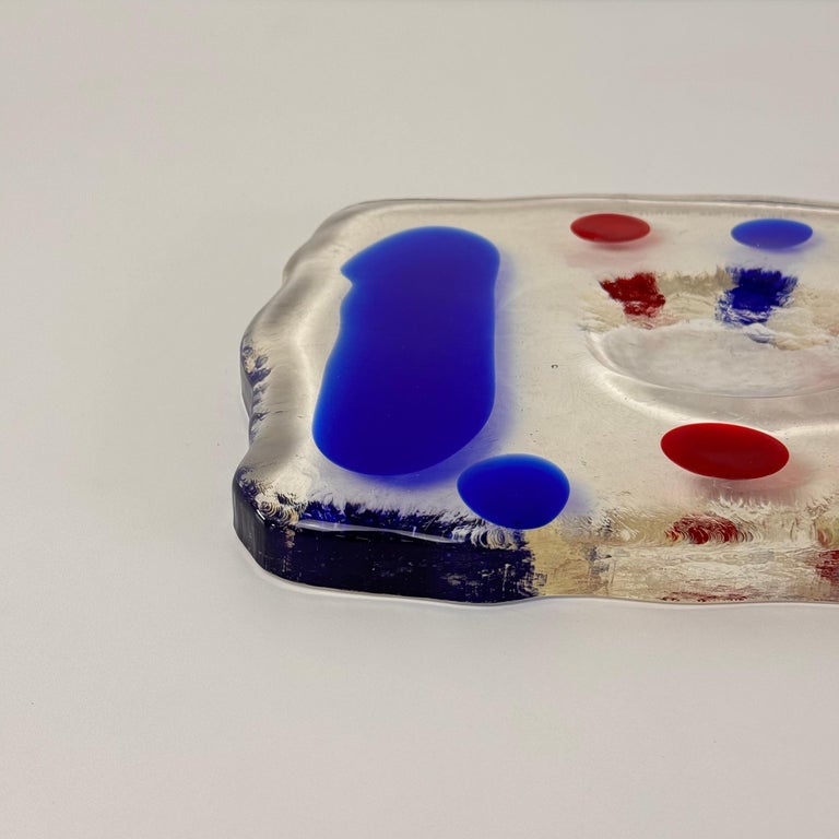 Murano Glass Catchall by Luigi Serafini for Memphis Extra, 1980s