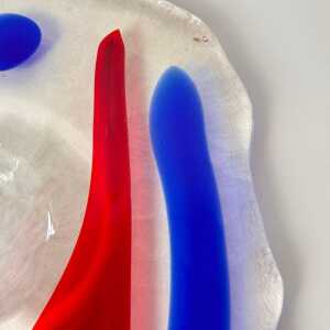 Murano Glass Catchall by Luigi Serafini for Memphis Extra, 1980s