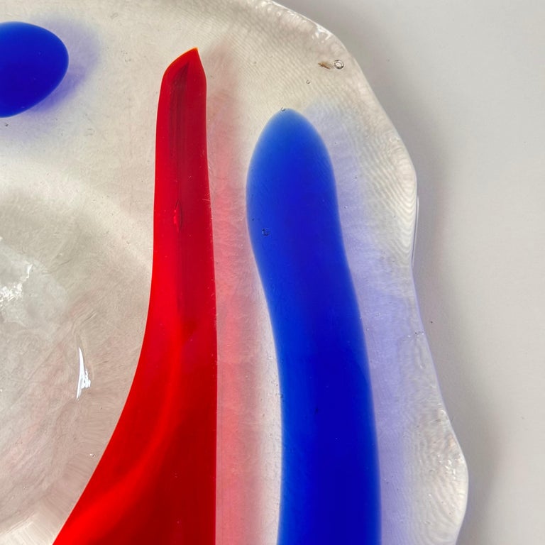 Murano Glass Catchall by Luigi Serafini for Memphis Extra, 1980s