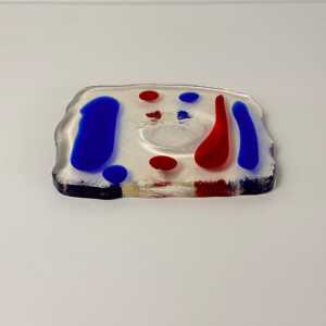 Murano Glass Catchall by Luigi Serafini for Memphis Extra, 1980s