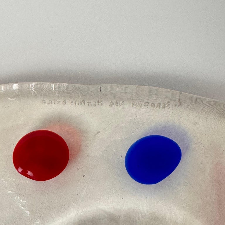 Murano Glass Catchall by Luigi Serafini for Memphis Extra, 1980s
