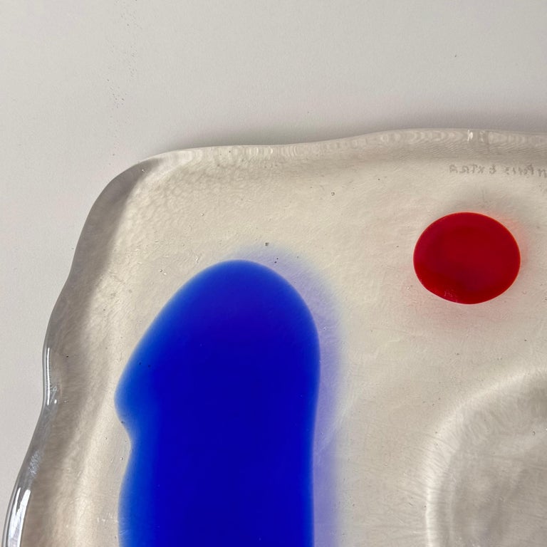 Murano Glass Catchall by Luigi Serafini for Memphis Extra, 1980s