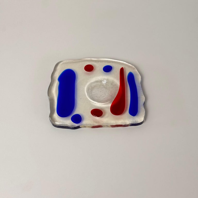 Murano Glass Catchall by Luigi Serafini for Memphis Extra, 1980s