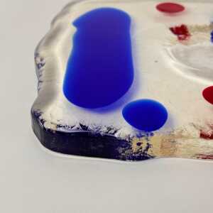 Murano Glass Catchall by Luigi Serafini for Memphis Extra, 1980s
