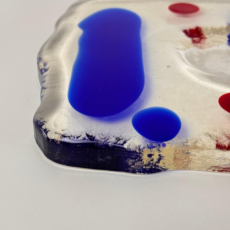 Murano Glass Catchall by Luigi Serafini for Memphis Extra, 1980s