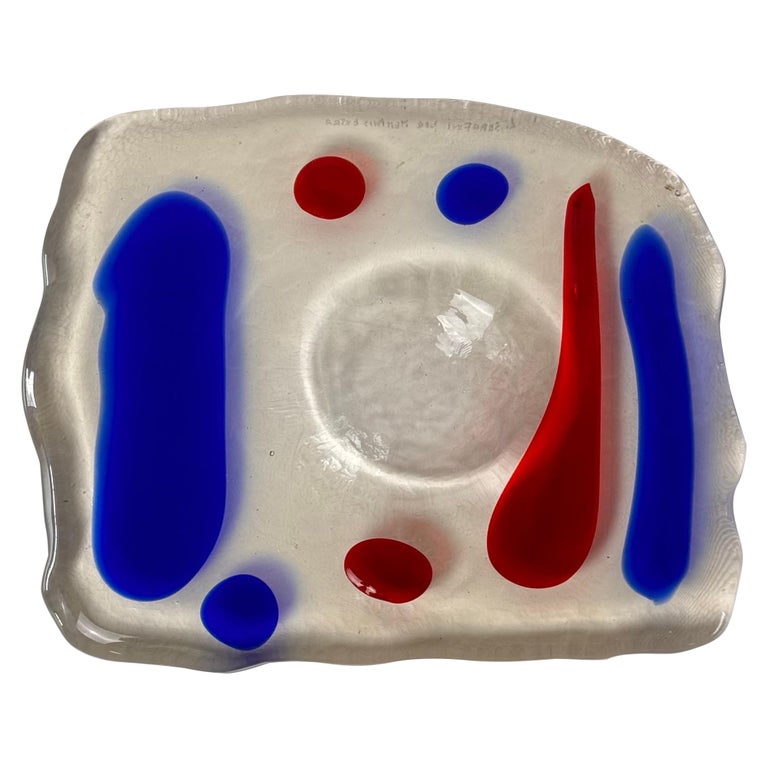 Murano Glass Catchall by Luigi Serafini for Memphis Extra, 1980s