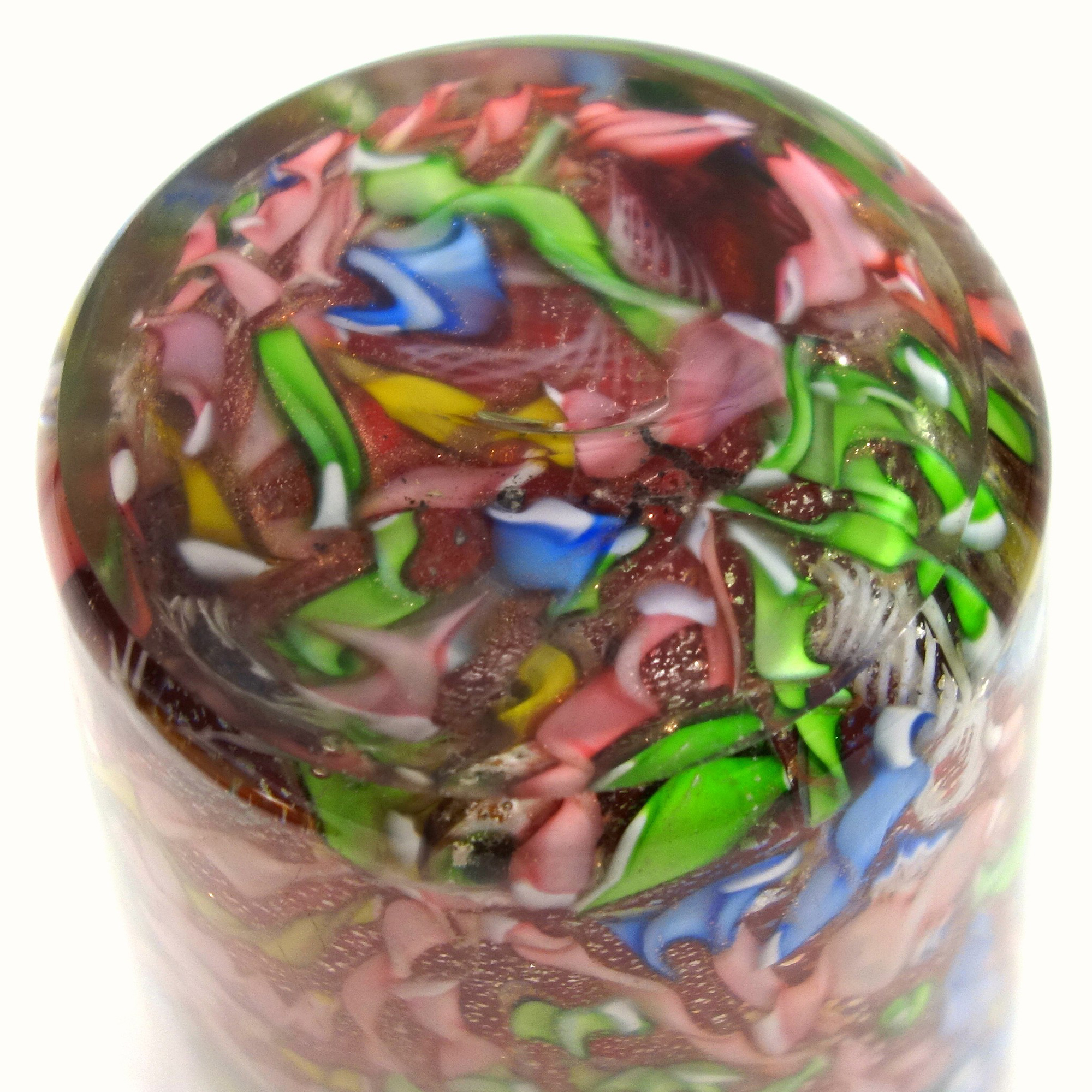 A wonderful large mid-century AVeM Murano Tutti Frutti red glass Vase C.1950