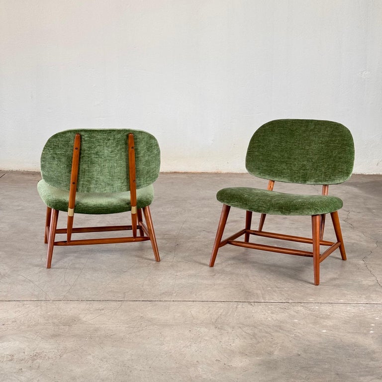 Natural Beech Armchairs in the Style of Alf Svensson, Contemporary, Italy