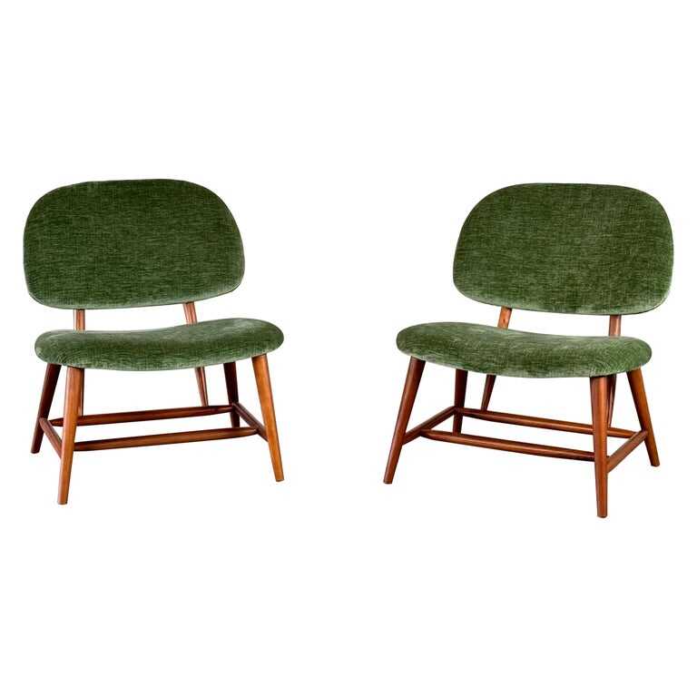 Natural Beech Armchairs in the Style of Alf Svensson, Contemporary, Italy