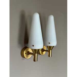 Pair of "1670" Hans-Agne Jakobsson Wall Lamps, Markaryd (Sweden), 1950s