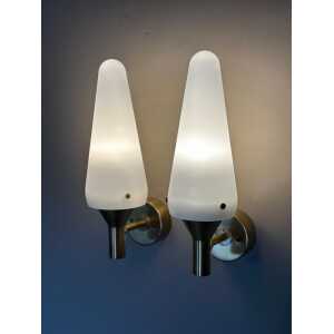 Pair of "1670" Hans-Agne Jakobsson Wall Lamps, Markaryd (Sweden), 1950s