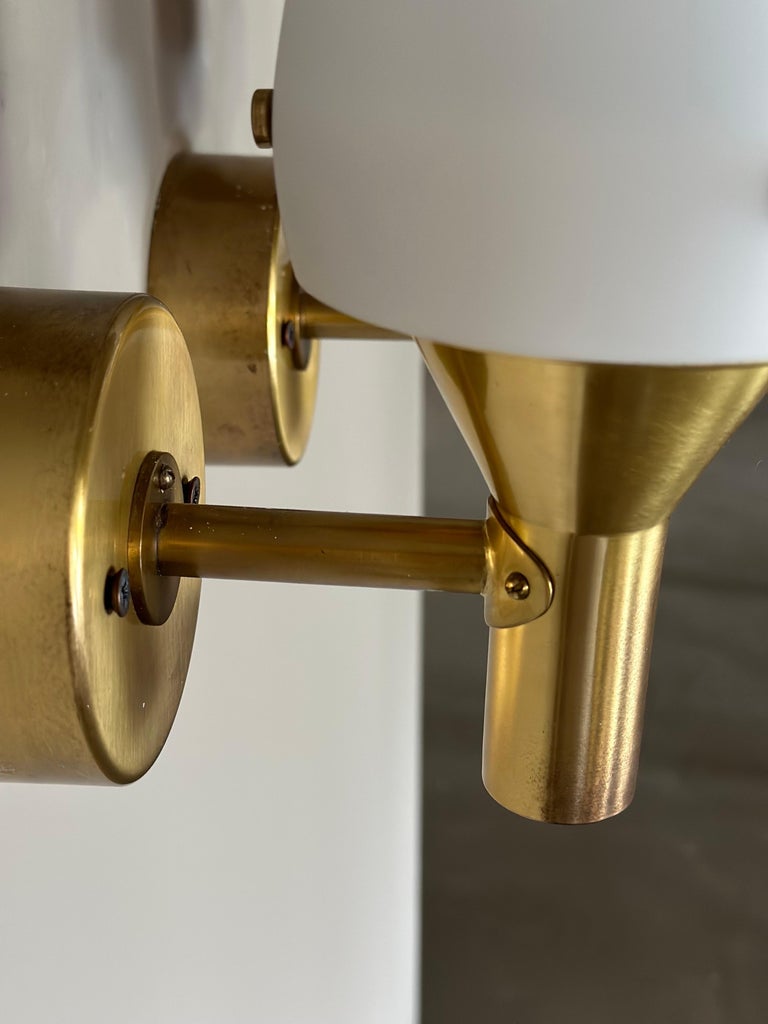 Pair of "1670" Hans-Agne Jakobsson Wall Lamps, Markaryd (Sweden), 1950s