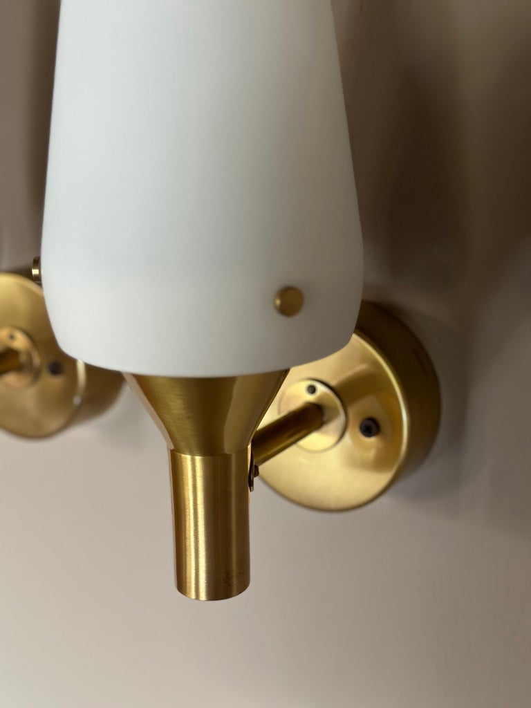 Pair of "1670" Hans-Agne Jakobsson Wall Lamps, Markaryd (Sweden), 1950s