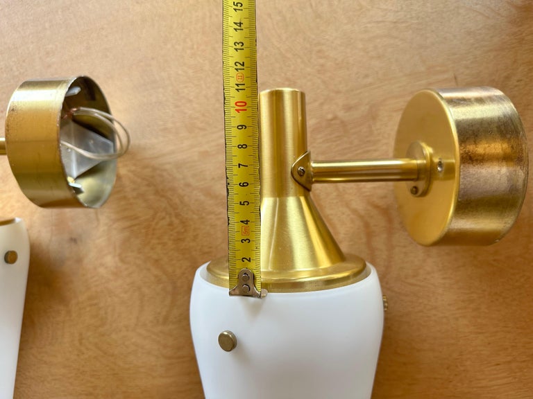 Pair of "1670" Hans-Agne Jakobsson Wall Lamps, Markaryd (Sweden), 1950s