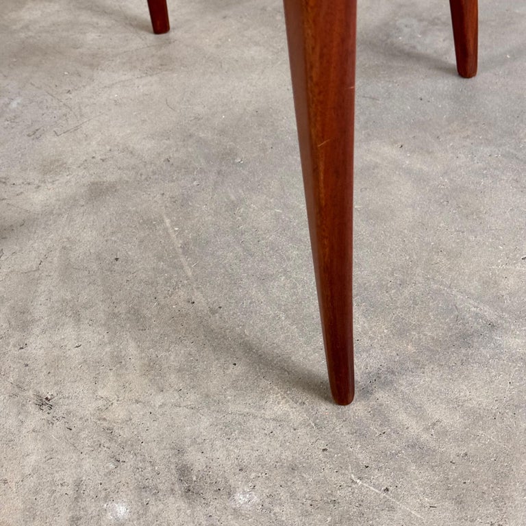 Pair of 1950s Paolo Buffa Chiavari Chairs in Ebonized Wood & White Bouclé