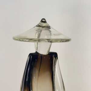 Pair of Chinese Figural Statues in Murano Glass by Pino Signoretto, Italy, 1970s