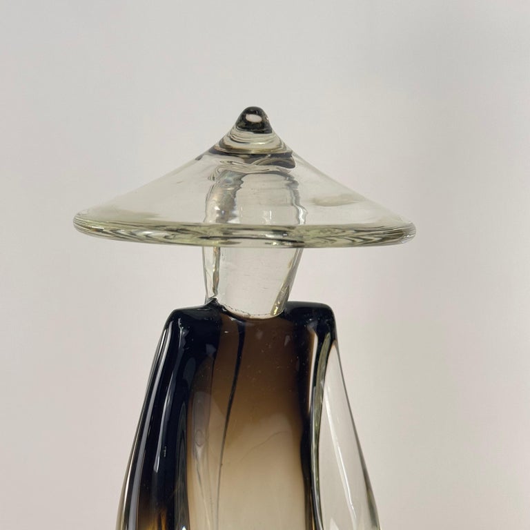 Pair of Chinese Figural Statues in Murano Glass by Pino Signoretto, Italy, 1970s