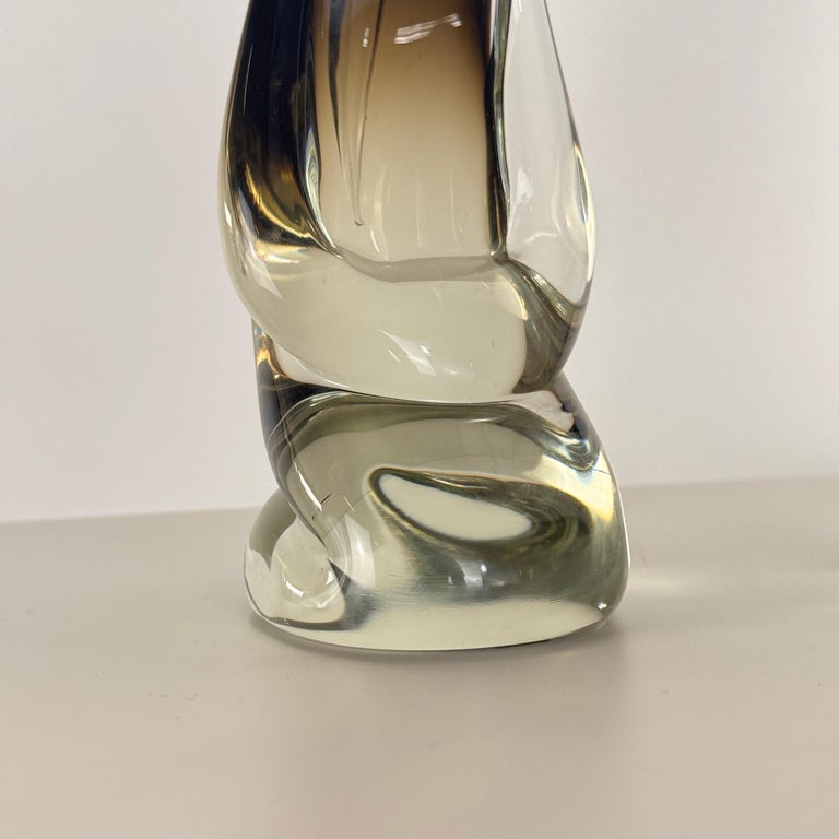 Pair of Chinese Figural Statues in Murano Glass by Pino Signoretto, Italy, 1970s