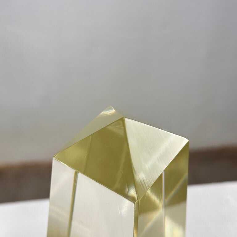 Pair of Decorative Obelisks in Pure Glass Signed "Save Venice 1989", Italy