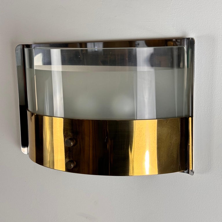 Pair of "LP19 Monaco" Wall Lights by Luigi Caccia Dominioni for Azucena, 1980s