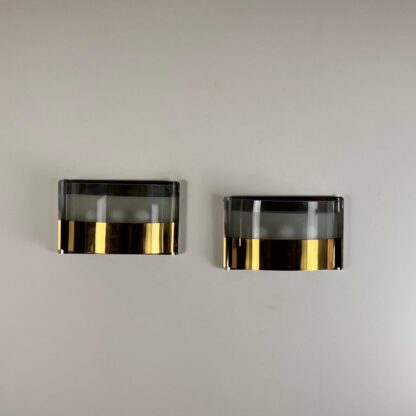 Pair of "LP19 Monaco" Wall Lights by Luigi Caccia Dominioni for Azucena, 1980s