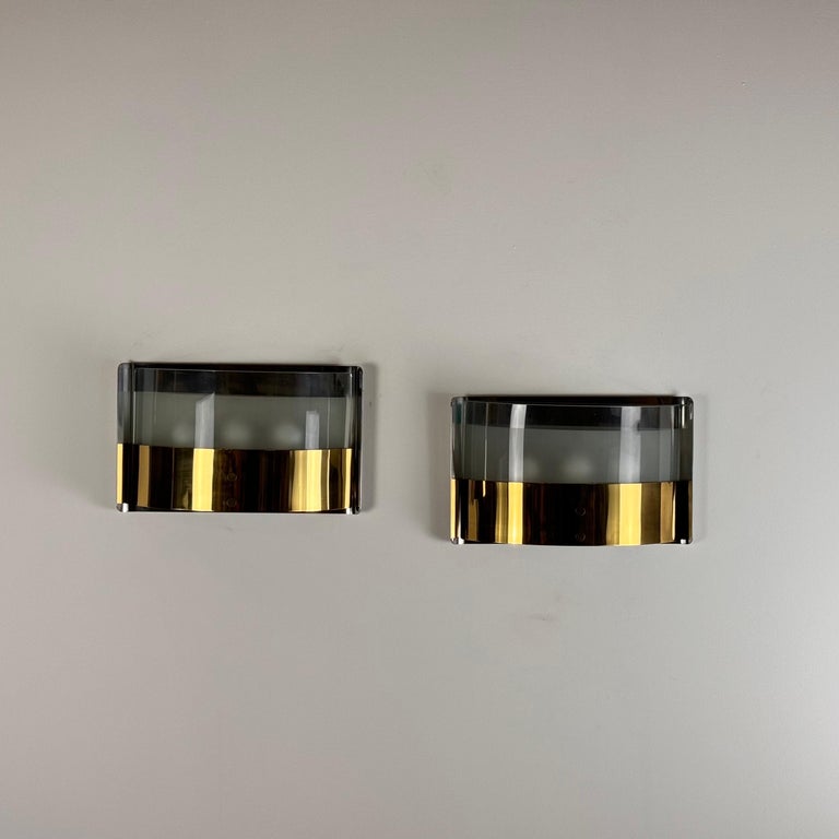 Pair of "LP19 Monaco" Wall Lights by Luigi Caccia Dominioni for Azucena, 1980s