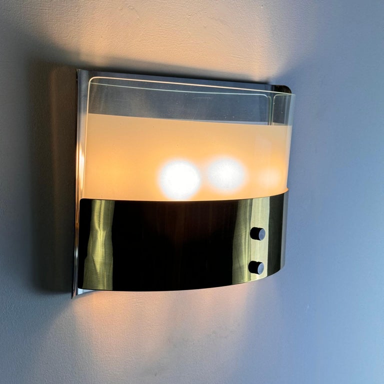 Pair of "LP19 Monaco" Wall Lights by Luigi Caccia Dominioni for Azucena, 1980s