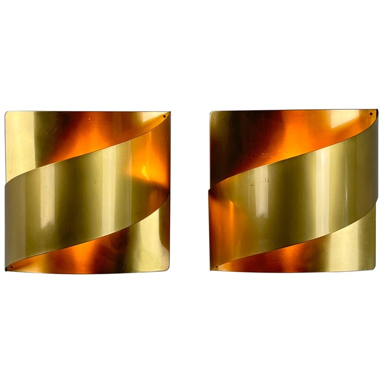 Pair of Peter Celsing Wall Lights for Falkenbergs Belysning, Sweden, 1960s
