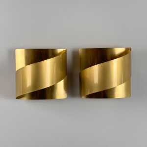 Pair of Peter Celsing Wall Lights for Falkenbergs Belysning, Sweden, 1960s