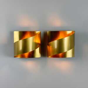 Pair of Peter Celsing Wall Lights for Falkenbergs Belysning, Sweden, 1960s