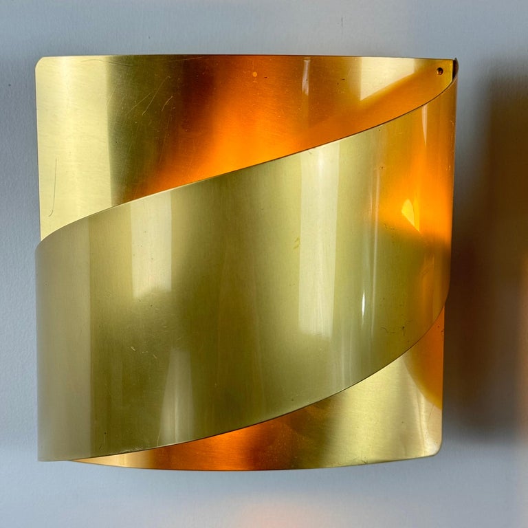 Pair of Peter Celsing Wall Lights for Falkenbergs Belysning, Sweden, 1960s