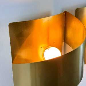 Pair of Peter Celsing Wall Lights for Falkenbergs Belysning, Sweden, 1960s