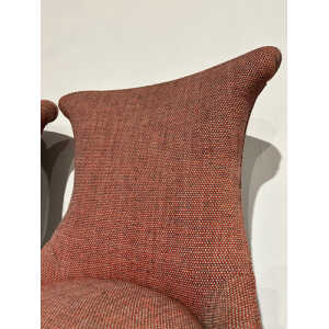 Pair of Pink Contemporary Upholstered Chairs