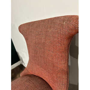 Pair of Pink Contemporary Upholstered Chairs