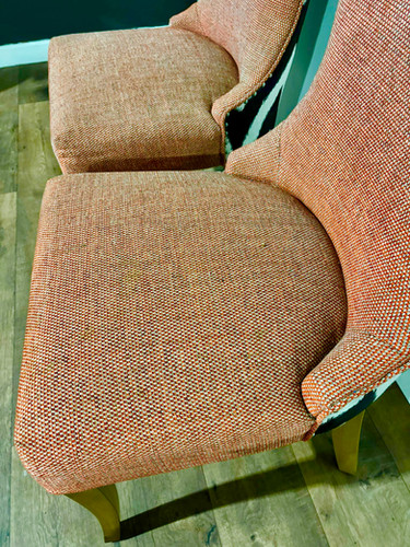 Pair of Pink Contemporary Upholstered Chairs