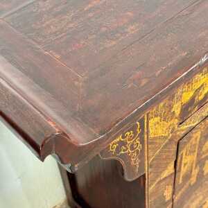 Pair of Qing Dynasty Lacquered Wood Sideboards, c. 1870-1880