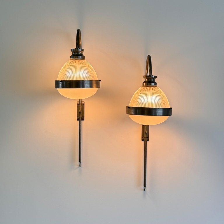 Pair of Wall Sconces by Sergio Mazza for Artemide, Milano, 1960s