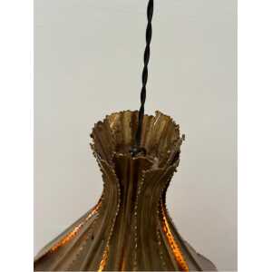Pendant Brutalis Brass Lamp by Sven Aage Jensen for Holm Sørensen, 1960s