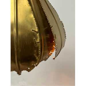 Pendant Brutalis Brass Lamp by Sven Aage Jensen for Holm Sørensen, 1960s