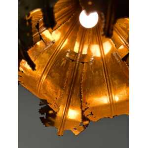 Pendant Brutalis Brass Lamp by Sven Aage Jensen for Holm Sørensen, 1960s