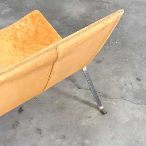 Poul Kjaerholm "PK22" Lounge Chairs for Fritz Hansen in Cognac Leather, 1956