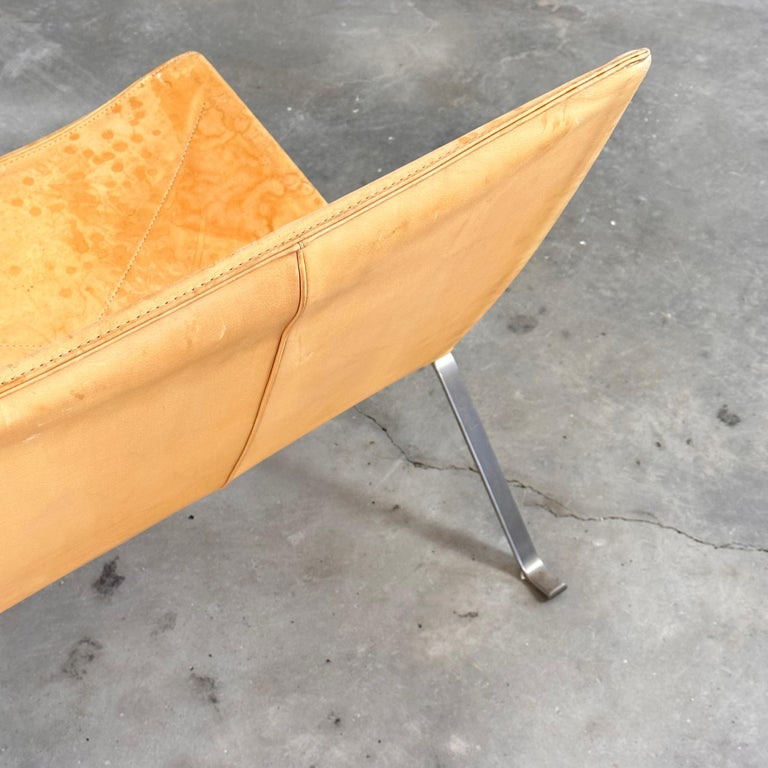 Poul Kjaerholm "PK22" Lounge Chairs for Fritz Hansen in Cognac Leather, 1956